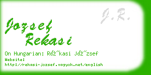 jozsef rekasi business card